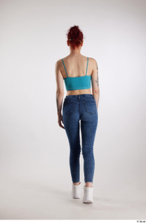 Rada  1 back view blue crop top blue jeans…